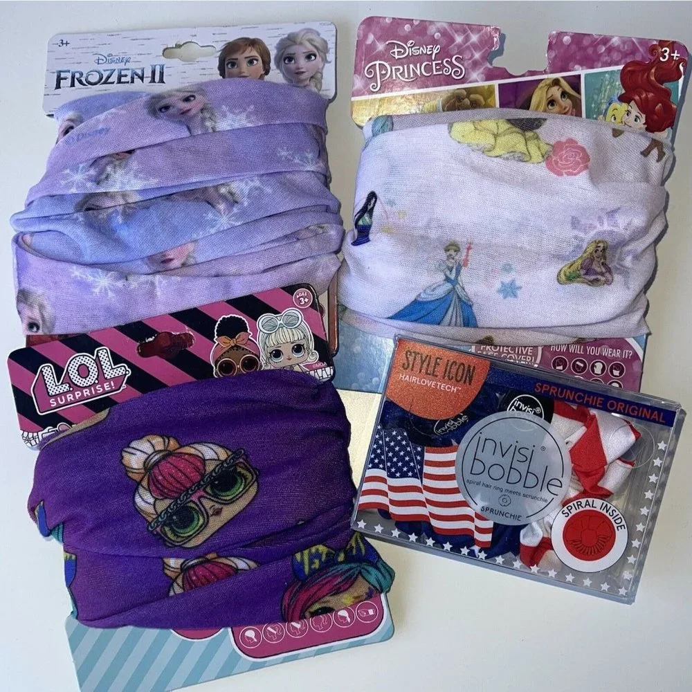 Frozen II, Disney Princess, LOL, & SCUNCI HAIR BUNDLE 1 GREAT Stocking Stuffer